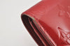 Authentic Louis Vuitton Vernis Portefeuille Sarah Wallet Red M93530 LV 4082I