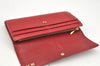 Authentic Louis Vuitton Vernis Portefeuille Sarah Wallet Red M93530 LV 4082I