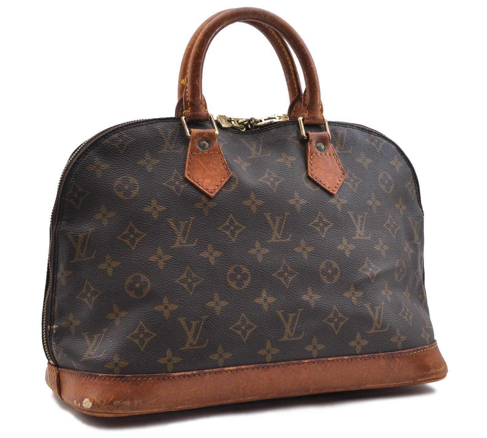 Authentic Louis Vuitton Monogram Alma Hand Bag Purse M51130 LV 4083C