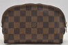 Authentic Louis Vuitton Damier Pochette Cosmetic PM Pouch N47516 LV 4085I