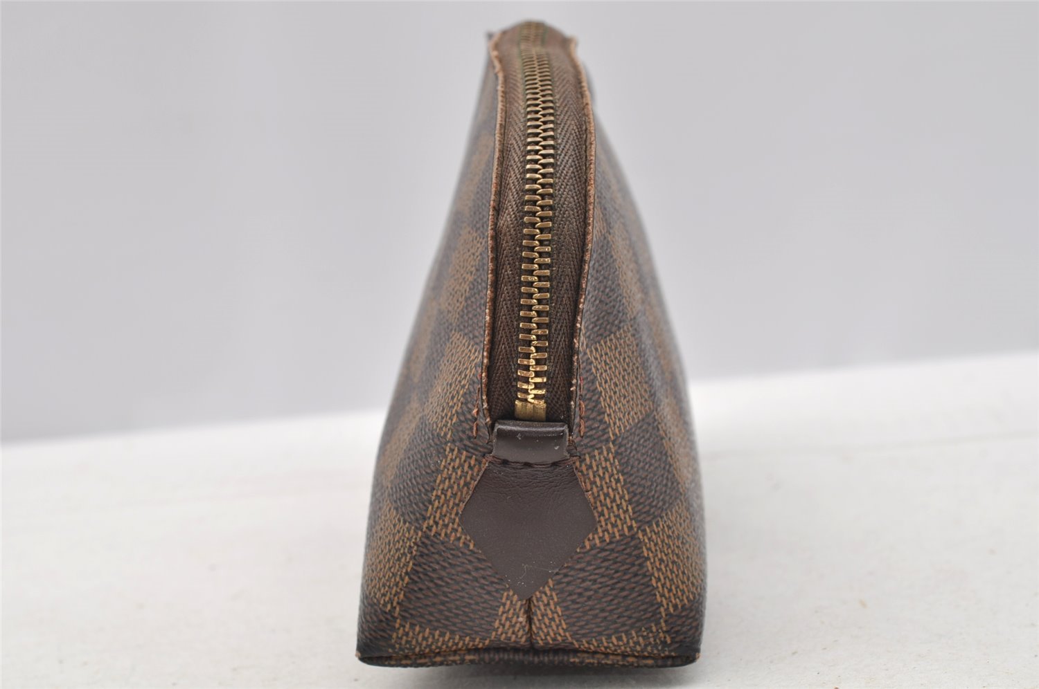 Authentic Louis Vuitton Damier Pochette Cosmetic PM Pouch N47516 LV 4085I