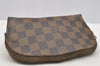 Authentic Louis Vuitton Damier Pochette Cosmetic PM Pouch N47516 LV 4085I