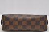Authentic Louis Vuitton Damier Pochette Cosmetic PM Pouch N47516 LV 4085I