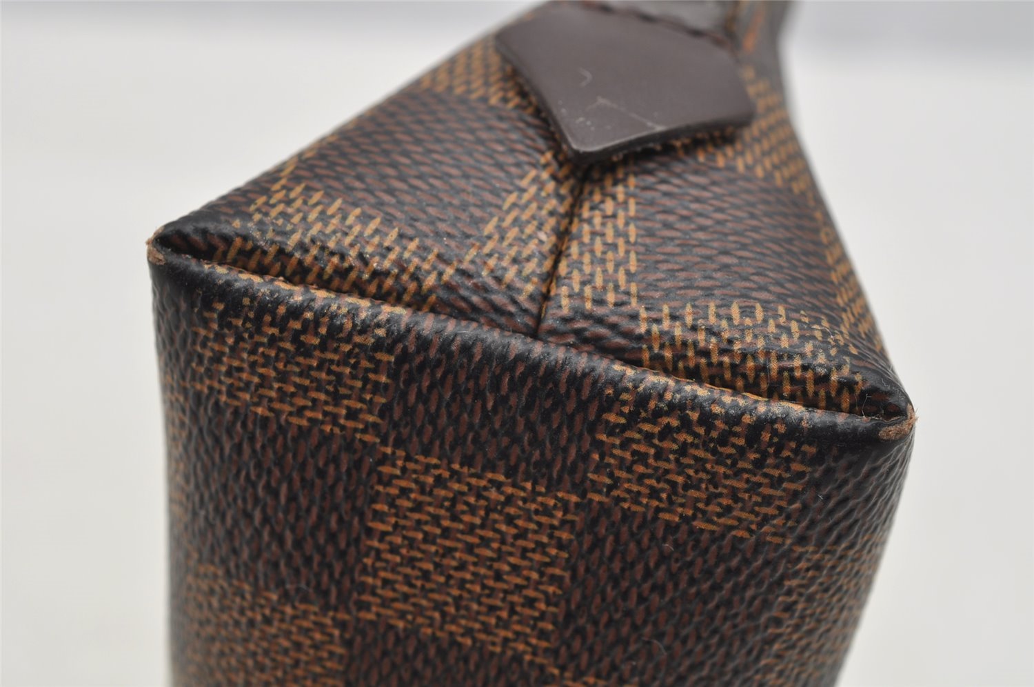 Authentic Louis Vuitton Damier Pochette Cosmetic PM Pouch N47516 LV 4085I