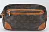 Auth Louis Vuitton Monogram Marly Dragonne GM Clutch Hand Bag M51825 LV 4087D