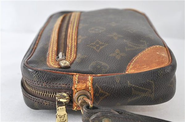 Auth Louis Vuitton Monogram Marly Dragonne GM Clutch Hand Bag M51825 LV 4087D