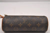 Authentic Louis Vuitton Monogram Trousse Ronde Pen Case Pouch M47630 LV 4089I