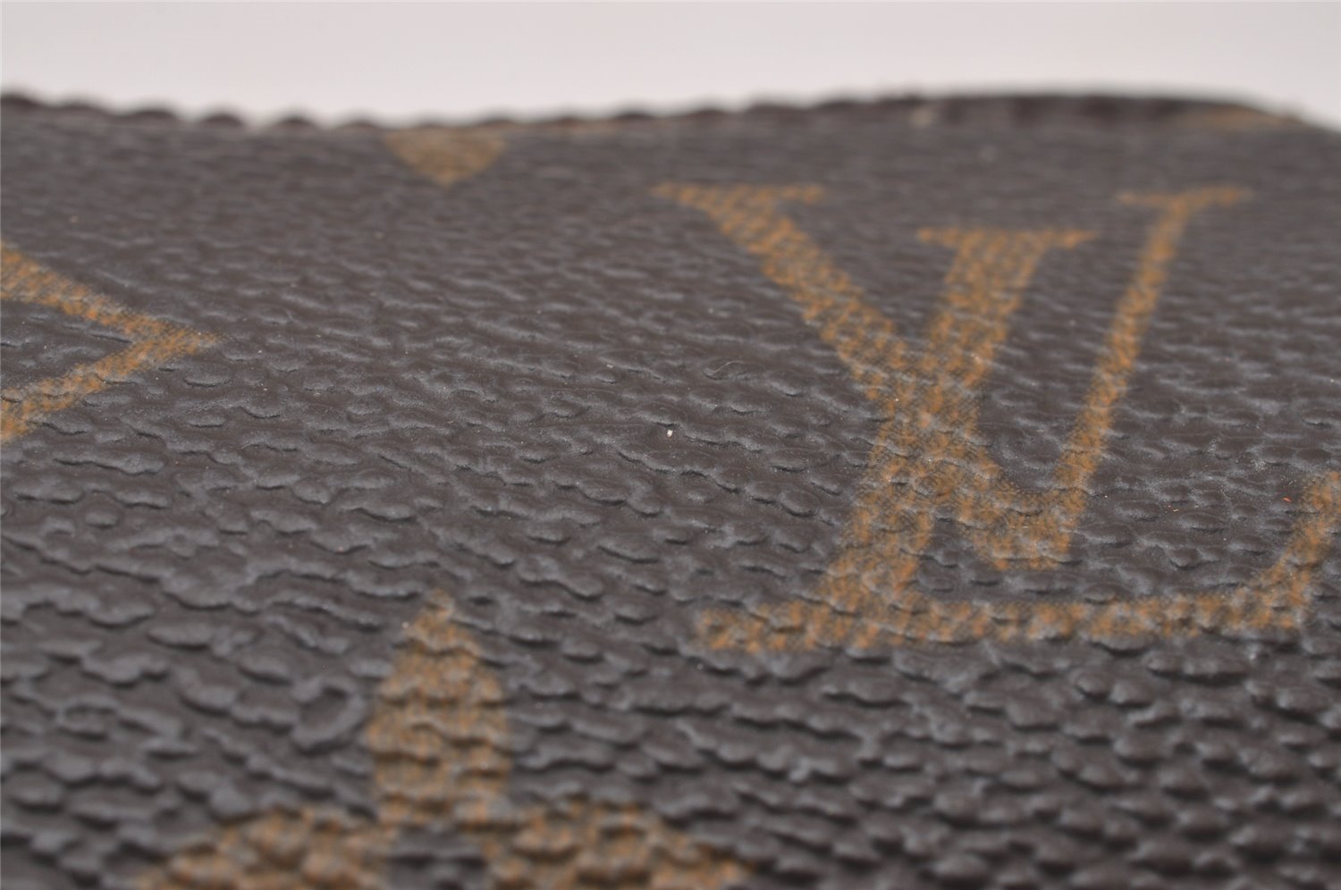 Authentic Louis Vuitton Monogram Trousse Ronde Pen Case Pouch M47630 LV 4089I