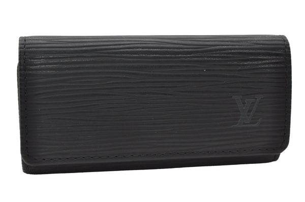 Authentic Louis Vuitton Epi Multicles 4 Key Case Black M63822 LV 4091I