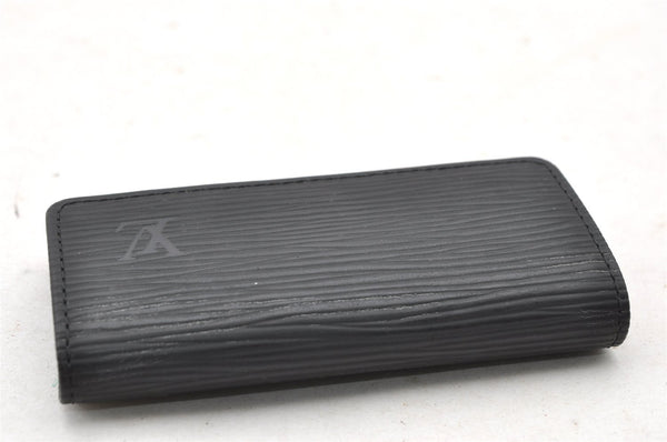 Authentic Louis Vuitton Epi Multicles 4 Key Case Black M63822 LV 4091I