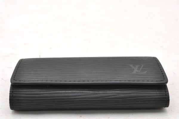 Authentic Louis Vuitton Epi Multicles 4 Key Case Black M63822 LV 4091I