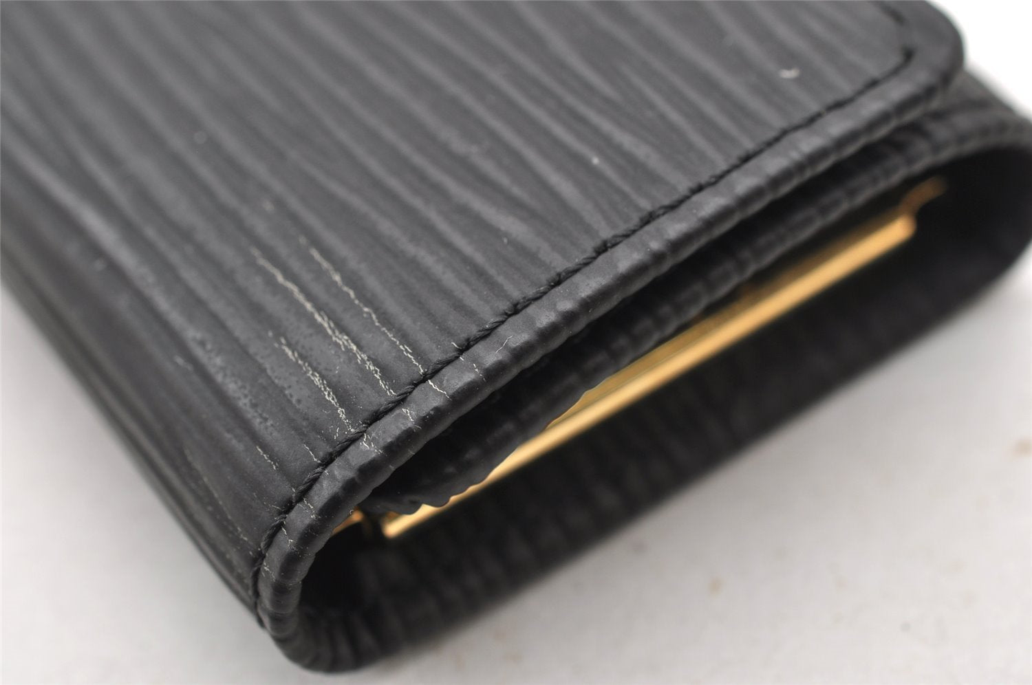 Authentic Louis Vuitton Epi Multicles 4 Key Case Black M63822 LV 4091I