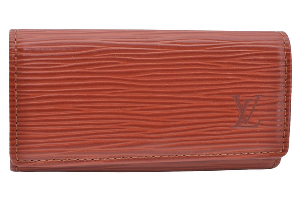 Authentic Louis Vuitton Epi Multicles 4 Four Key Case Brown M63828 LV 4092I