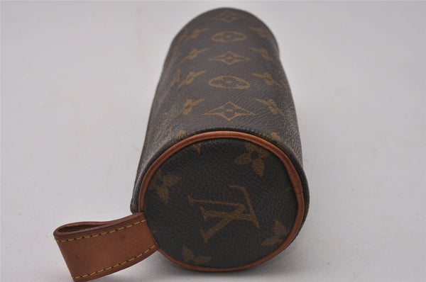 Authentic Louis Vuitton Monogram Trousse Ronde Pen Case Pouch M47630 Junk 4093I