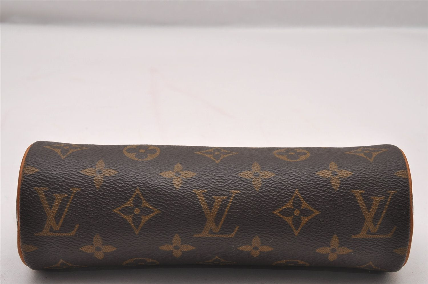 Authentic Louis Vuitton Monogram Trousse Ronde Pen Case Pouch M47630 Junk 4093I