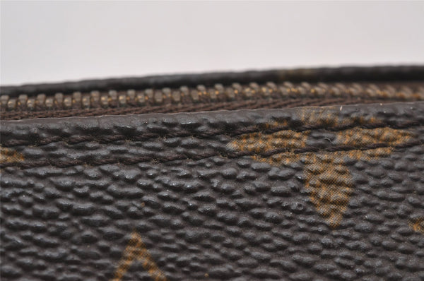 Authentic Louis Vuitton Monogram Trousse Ronde Pen Case Pouch M47630 Junk 4093I