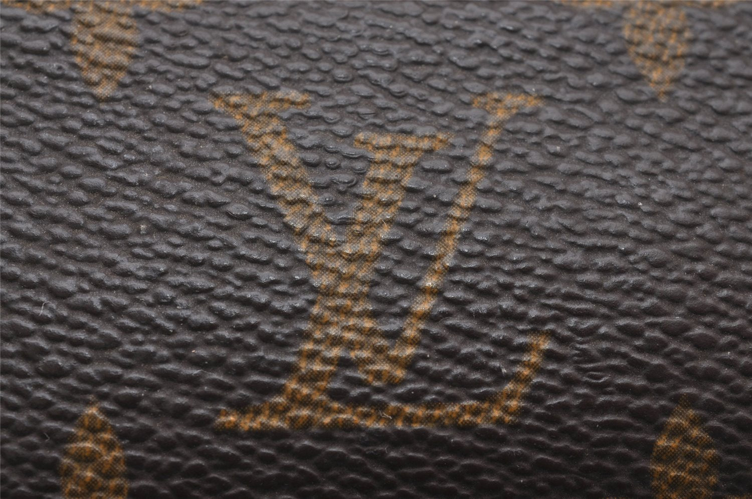 Authentic Louis Vuitton Monogram Trousse Ronde Pen Case Pouch M47630 Junk 4093I