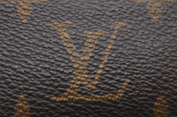 Authentic Louis Vuitton Monogram Trousse Ronde Pen Case Pouch M47630 Junk 4093I
