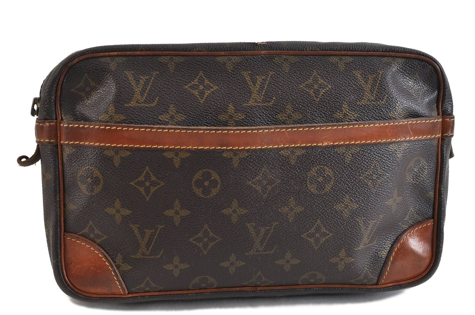 AuthLouis Vuitton Monogram Compiegne 28 Clutch Hand Bag M51845 LV Junk 4095C