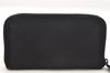 Authentic PRADA TESSUTO Nylon Saffiano Leather Long Wallet M506 Black 4096I