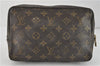 Auth Louis Vuitton Monogram Trousse Toilette 23 Clutch Hand Bag M47524 LV 4097D