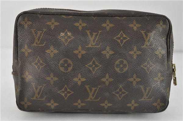 Auth Louis Vuitton Monogram Trousse Toilette 23 Clutch Hand Bag M47524 LV 4097D
