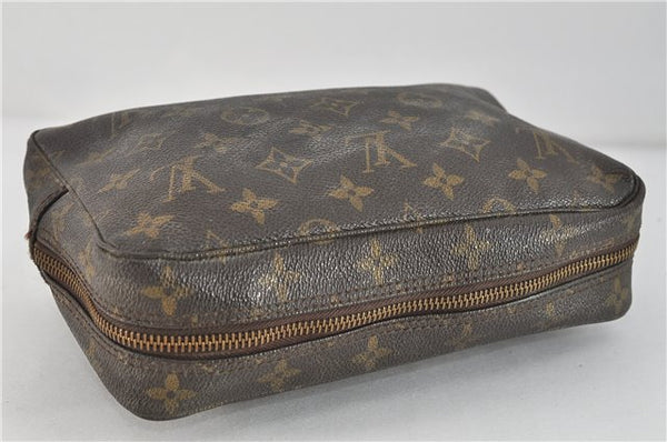 Auth Louis Vuitton Monogram Trousse Toilette 23 Clutch Hand Bag M47524 LV 4097D