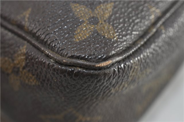 Auth Louis Vuitton Monogram Trousse Toilette 23 Clutch Hand Bag M47524 LV 4097D