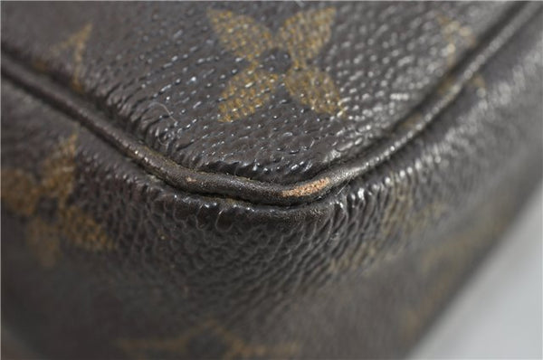 Auth Louis Vuitton Monogram Trousse Toilette 23 Clutch Hand Bag M47524 LV 4097D