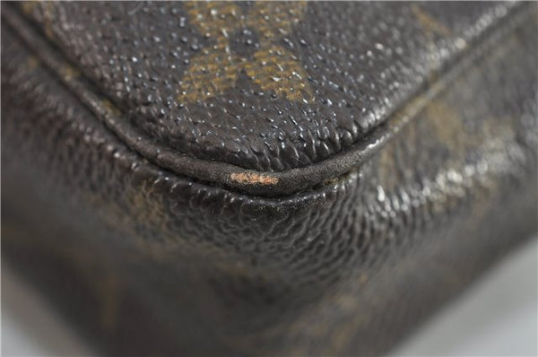 Auth Louis Vuitton Monogram Trousse Toilette 23 Clutch Hand Bag M47524 LV 4097D