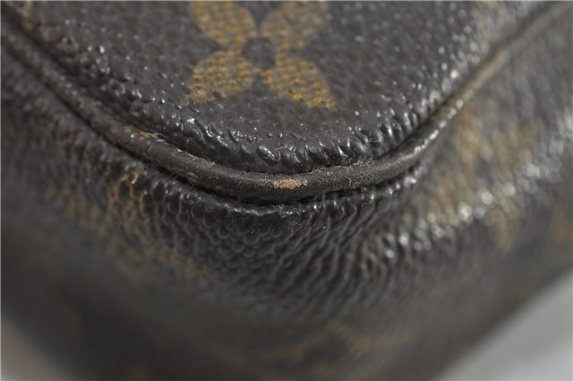 Auth Louis Vuitton Monogram Trousse Toilette 23 Clutch Hand Bag M47524 LV 4097D