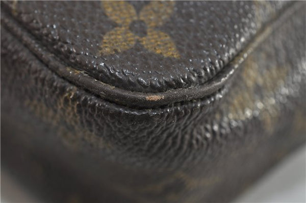 Auth Louis Vuitton Monogram Trousse Toilette 23 Clutch Hand Bag M47524 LV 4097D