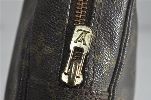 Auth Louis Vuitton Monogram Trousse Toilette 23 Clutch Hand Bag M47524 LV 4097D