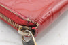 Authentic Louis Vuitton Vernis Zippy Wallet Long Purse Red M91981 LV 4097I