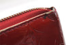 Authentic Louis Vuitton Vernis Zippy Wallet Long Purse Red M91981 LV 4097I