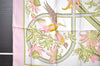 Authentic HERMES Carre 90 Scarf "Caraibes" Silk Pink 4098I