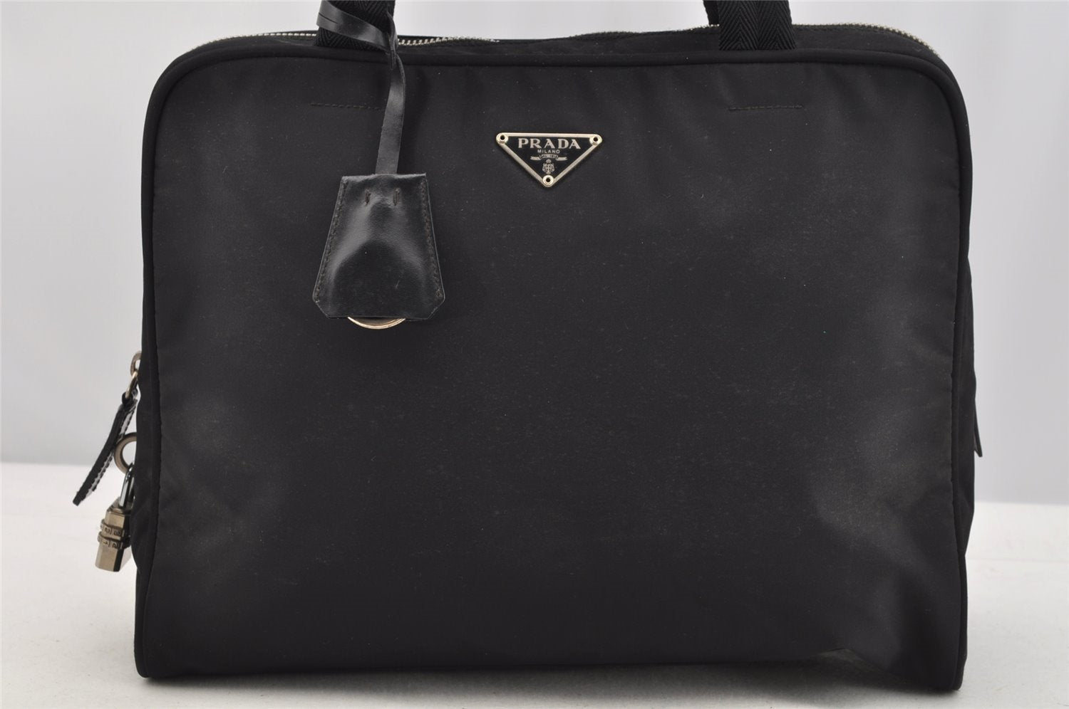 Authentic PRADA Vintage Nylon Tessuto Shoulder Hand Bag Black 4099I