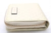 Authentic GUCCI Micro GG Guccissima Bifold Wallet Leather 449395 White 4100I