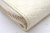 Authentic GUCCI Micro GG Guccissima Bifold Wallet Leather 449395 White 4100I