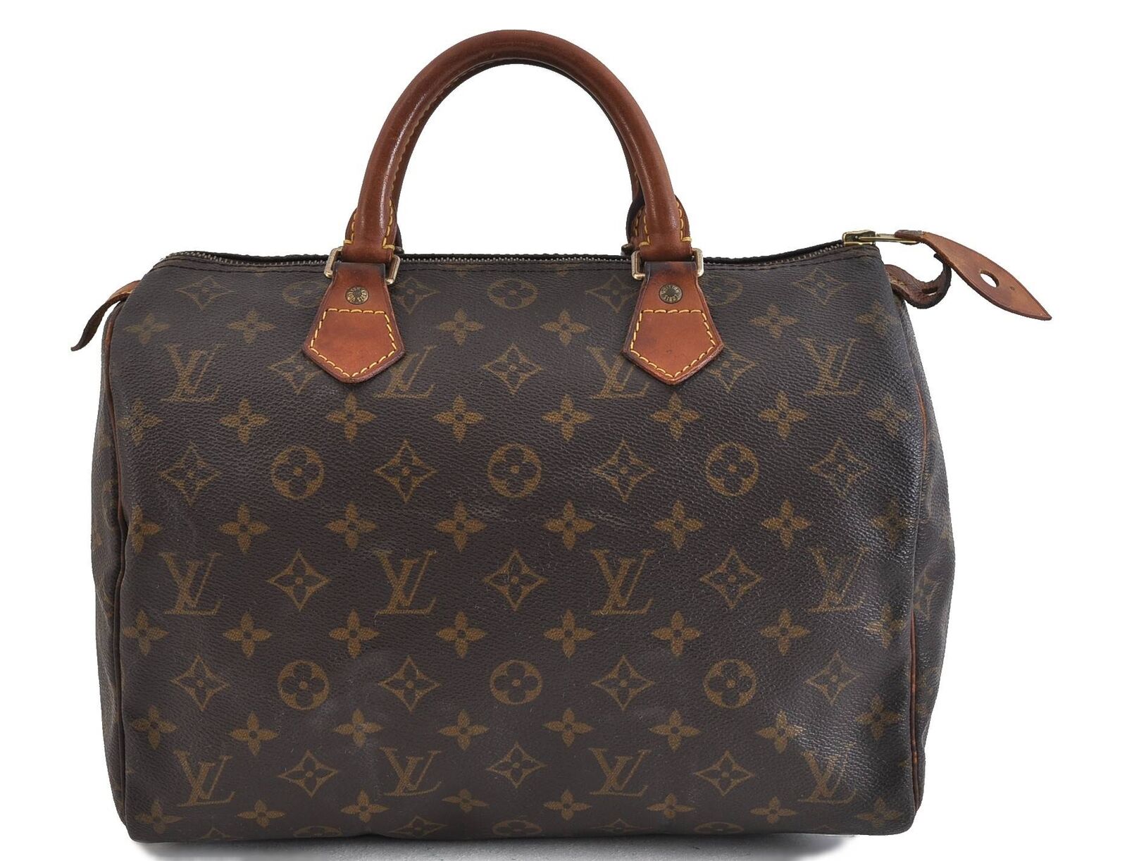 Authentic Louis Vuitton Monogram Speedy 30 Hand Bag M41526 LV 4101C