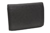 Auth Louis Vuitton Taiga Enveloppe Cartes de Visite Card Case Black Junk 4101I