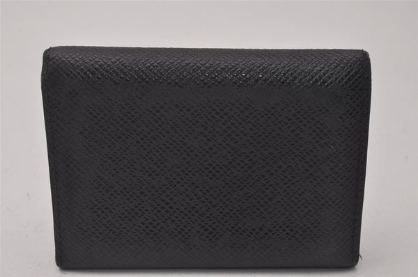 Auth Louis Vuitton Taiga Enveloppe Cartes de Visite Card Case Black Junk 4101I