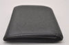Auth Louis Vuitton Taiga Enveloppe Cartes de Visite Card Case Black Junk 4101I