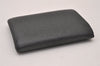 Auth Louis Vuitton Taiga Enveloppe Cartes de Visite Card Case Black Junk 4101I