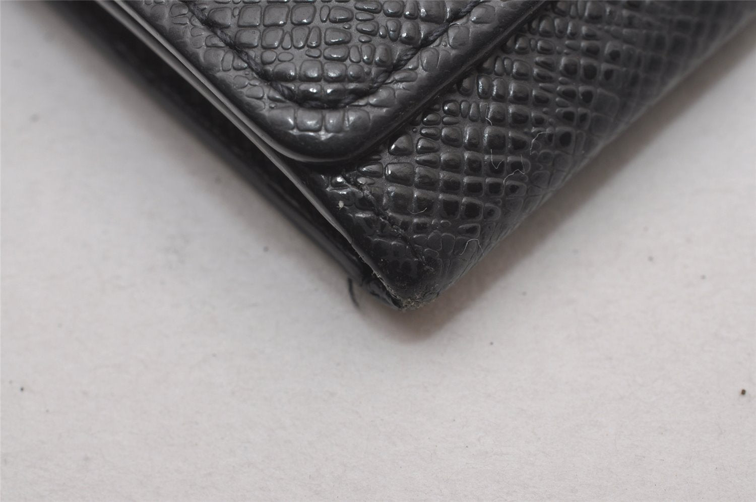 Auth Louis Vuitton Taiga Enveloppe Cartes de Visite Card Case Black Junk 4101I