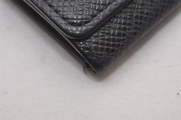Auth Louis Vuitton Taiga Enveloppe Cartes de Visite Card Case Black Junk 4101I