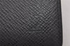Auth Louis Vuitton Taiga Enveloppe Cartes de Visite Card Case Black Junk 4101I