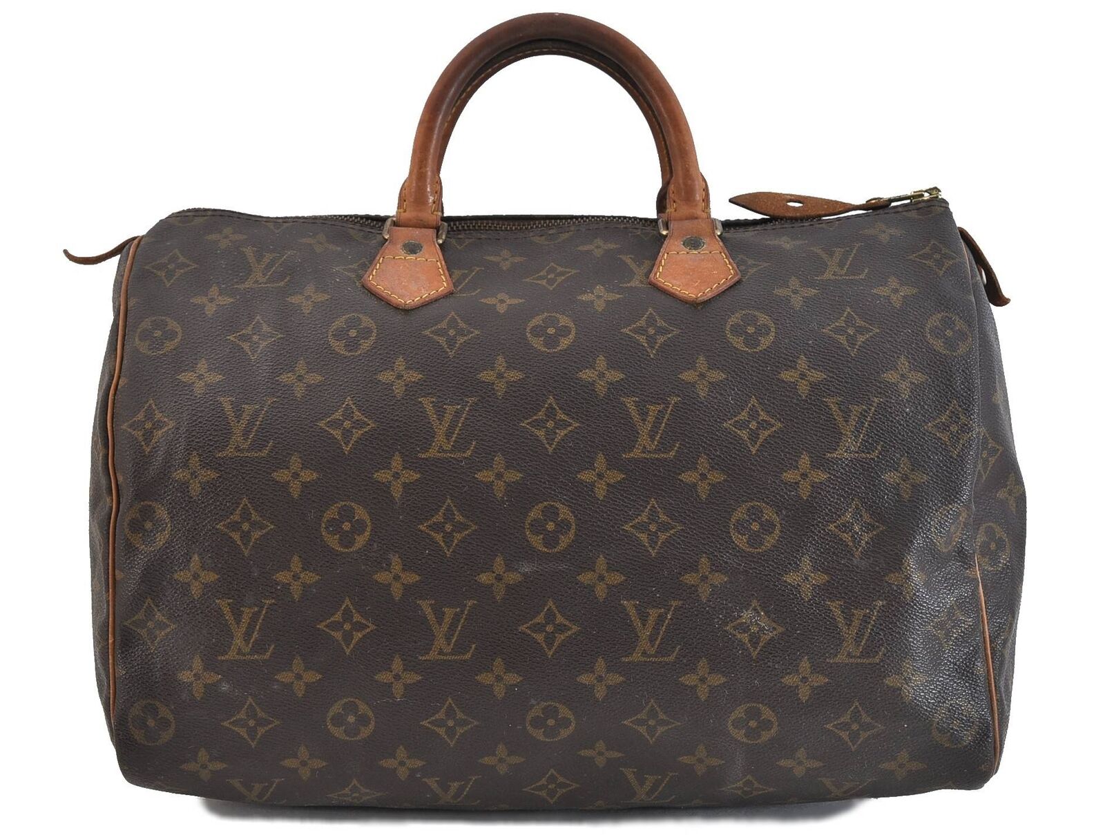 Authentic Louis Vuitton Monogram Speedy 35 Hand Bag M41524 LV 4102C