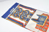 Authentic HERMES Carre Vintage Long Scarf "MACRAME" Silk Blue 4102I