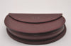 Authentic Cartier Must de Cartier Coin Purse Case Leather Bordeaux Red 4103I